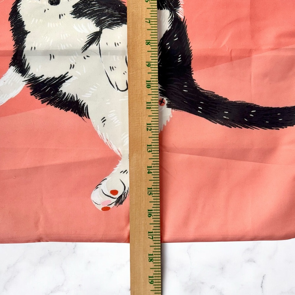Black White Cat Pillow Cover Decorative Throw Pillowcase Funny Tuxedo 17.5” NEW - Picture 6 of 6